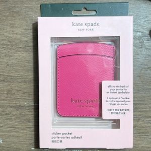 NWT Kate Spade Pink Sticker Pocket